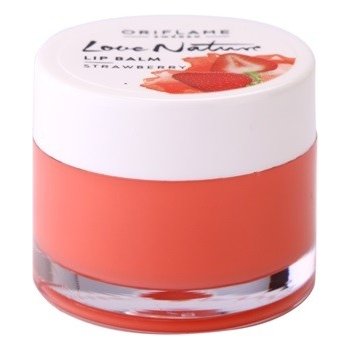 Oriflame Love Nature balzám na rty příchuť Strawberry 7 g