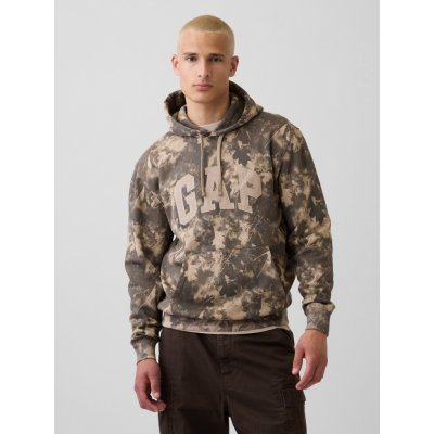 Gap mikina VintageSoft unisex s logem Hnědá – Hledejceny.cz