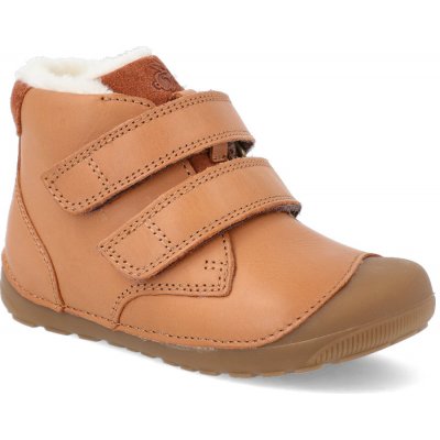 Bundgaard Barefoot zimní obuv Petit Mid Winter Cognac hnědá