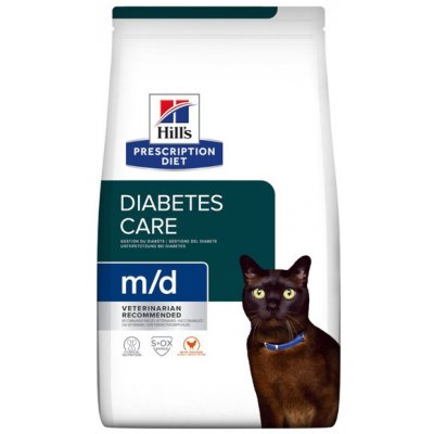 Hill's Prescription Diet M/D Diabetes Feline With Chicken 3 kg – Zboží Mobilmania