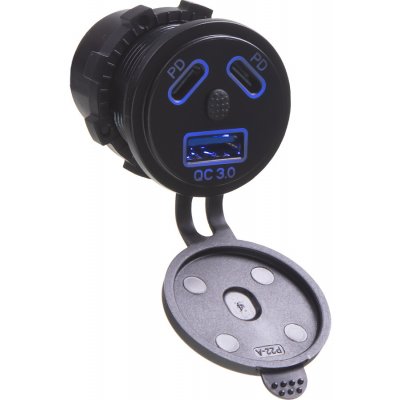 STU 34673 USB QC3.0 + 2x USB-C PD 45W zásuvka 12/24V – Hledejceny.cz