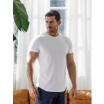 TallGuys Pánské prodloužené tričko óčko Pure white Regular – Zboží Mobilmania