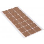 Walteco Filcové podložky 20x20mm, samolepící, hnědé, 50 ks , 85040 – Sleviste.cz