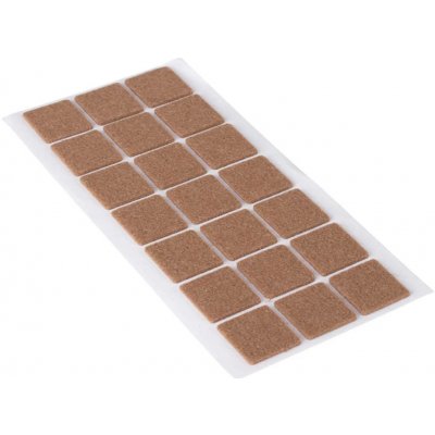 Walteco Filcové podložky 20x20mm, samolepící, hnědé, 50 ks , 85040 – Sleviste.cz