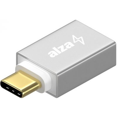 AlzaPower OTG USB-C (M) na USB-A 3.0 (F) stříbrná APW-ADTCUA01S – Zboží Mobilmania