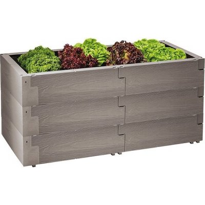 Juwel Vysoký záhon Timber plast 130 x 60 x 60 cm 20471 – Hledejceny.cz