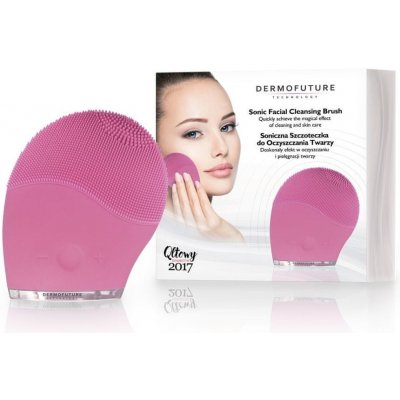 DermoFuture Sonický kartáček pro čištění pleti růžový – Zboží Dáma