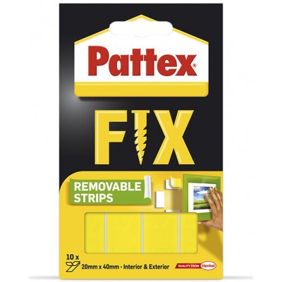 Pattex Super Fix lepicí proužky 4 cm x 2 cm/10 ks – Zboží Mobilmania