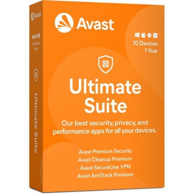 AVAST Ultimate MD up to 10 connections 1 rok (aud.10.12m) – Hledejceny.cz