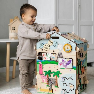 BusyKids Activity board Domeček DINO – Zbozi.Blesk.cz