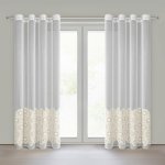 EUROFIRANY ZÁCLONA NA KROUŽCÍCH LIZA 140X250 CM BÉŽOVÁ – Hledejceny.cz