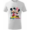 Dětské tričko Mickey a Minnie Mouse Černá