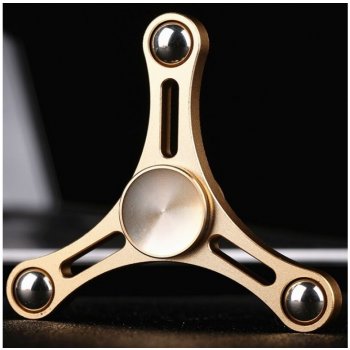 Fidget spinner kovový zlatý