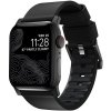 Řemínek k chytrým hodinkám Nomad Active Pro hydrofobní kožený řemínek pro Apple Watch 44mm / 42mm - černý NM1A41BNW0