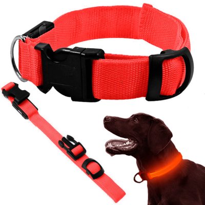 Verk 19323 ISO Led svítící obojek pro kočku a psa 59 cm – Zboží Dáma