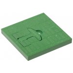 Dakota poklop s madlem 300 x 300 mm zelená – Zboží Dáma