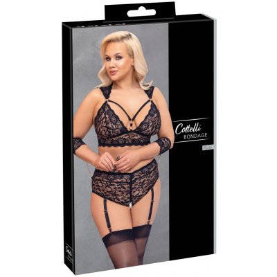 Cottelli Bondage Plus Size - lace bra set – Zboží Dáma