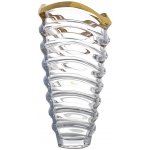 BOHEMIA PRESTIGE KŘISTÁLOVÁ VÁZA BOHEMIA PRESTIGE WAVE GOLD 340MM – Hledejceny.cz