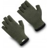 Dětské rukavice Exquisiv Bezprsté Merino rukavice City Walk Rider / Zelená / Černá