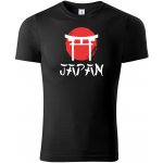 Animerch tričko Japan černé – Zboží Mobilmania