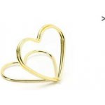 Držák na jmenovky srdíčko zlaté - 10 ks v balení – Hledejceny.cz