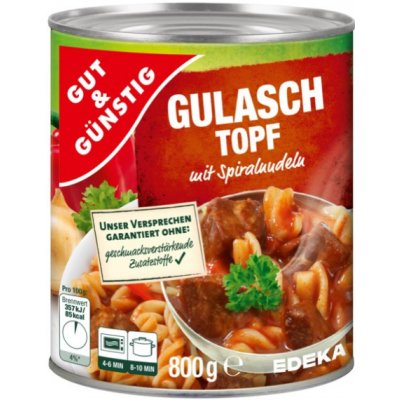 G&G - Gut & Günstig G&G Gulášový Eintopf s vepřovým masem 800g – Sleviste.cz