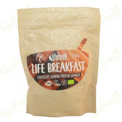 Lifefood Bio Life breakfast Granola čokoládová s mandlemi 230 g – Zbozi.Blesk.cz