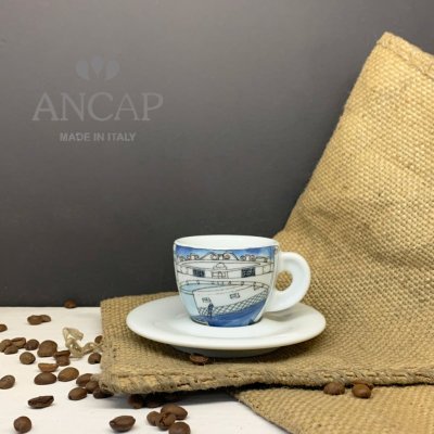 dAncap šálek s podšálkem espresso Venezia Ponte dei Sospiri 60 ml