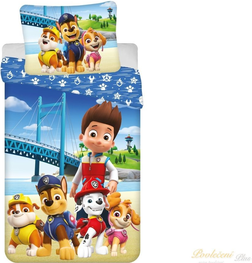 Jerry Fabrics povlečení Paw Patrol PP 457 Bridge 140x200 70x90