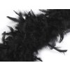 Karnevalový kostým Prima-obchod Bohaté boa krůtí peří 60 g délka 1 8 m 11 černá