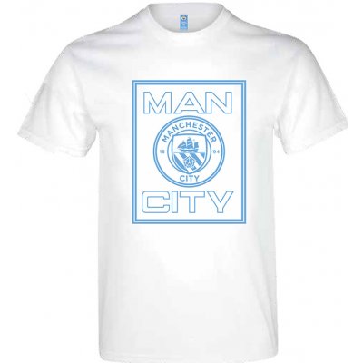 Fan-shop tričko MANCHESTER CITY Square white