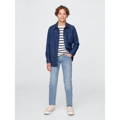 GAP Dětské džíny slim high rise Modrá – Sleviste.cz