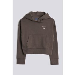 Gant D2. Contrast Shield Hoodie černá