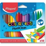Maped Plastové pastely ColorPeps Plasticlean 18 barev – Zboží Dáma