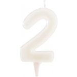 Dekora Svíčka na dort číslo 2 svítící ve tmě 6cm – Zboží Dáma