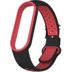 Xiaomi Mi Band 5/6 náhradní náramek s kovovým zapínáním - Sportovní Barva: Černočervená MBSCZ-5EF02 – Zbozi.Blesk.cz