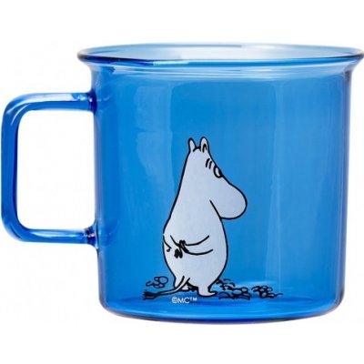 Muurla Skleněný hrnek Moomin modrý 350 ml – Zboží Mobilmania