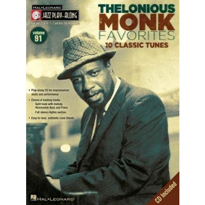 Jazz Play-Along 91 Thelonious Monk Favourites noty, nástroje C, Eb, Bb, basového klíče + audio