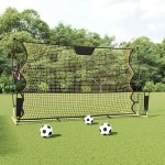 Vidaxl Fotbalový Rebounder Black and Yellow 183x85x120 cm Polyester – Zboží Dáma