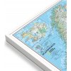 Nástěnné mapy National Geographic Skandinávie a Island - nástěnná mapa Classic 60 x 75 cm Varianta: mapa v hliníkovém rámu, Provedení: bílý rám