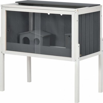 PawHut Bouda pro malá zvířata šedá 82 x 45 x 81 cm – Zboží Dáma