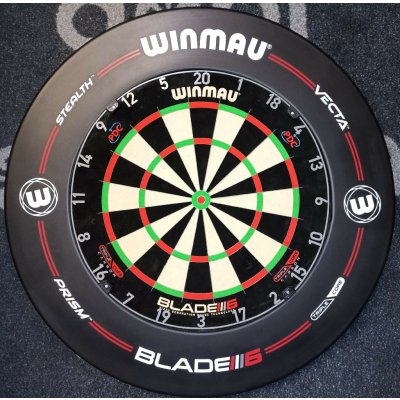 Winmau set DOUBLE - terč Blade 6 Triple Core + okruží Black Print – Hledejceny.cz