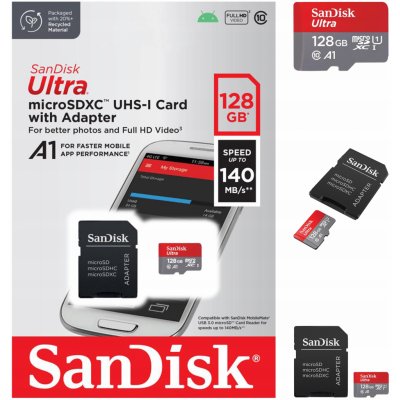 SanDisk microSDXC UHS-I U1 128 GB SDSQUAB-128G-GN6MA – Zboží Živě