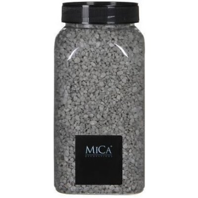 Dekorační granulát v dóze, Mica, 650 ml, světle šedý – Zboží Dáma