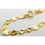 Klenoty Budín Dámský hladký pevný zlatý náramek ze žlutého zlata 585/1,09gr 17cm HK7098 – Zboží Dáma