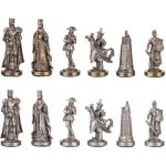 Kovové šachové figurky Krakovské velké