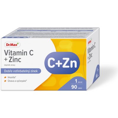 Dr. Max Vitamín C + Zinek 90 tablet – Hledejceny.cz