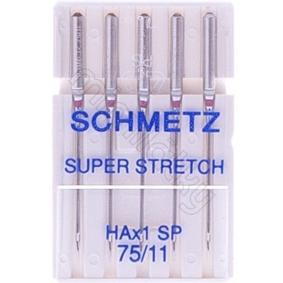 Jehly Schmetz-strojové HAX1 SP 75/11 Super Stretch – Zboží Dáma