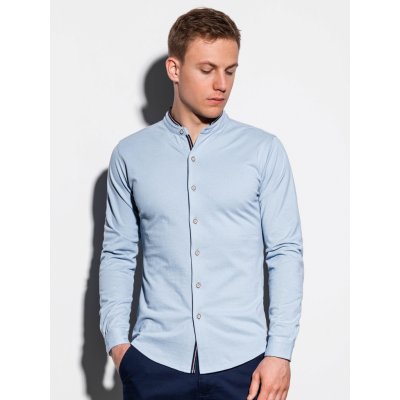 Ombre Clothing pánská košile Healy K542 modrá