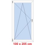 Soft Balkonové dveře otevíravé a sklopné Černá krupička/Černá krupička levé 100 x 205 cm – Hledejceny.cz